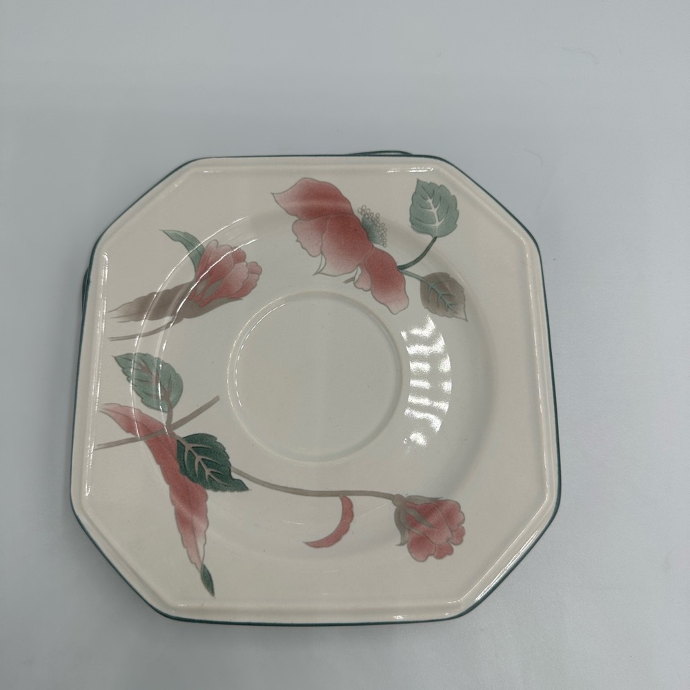 Mikasa Silk Flower Salad Bread Plate Set Of 8